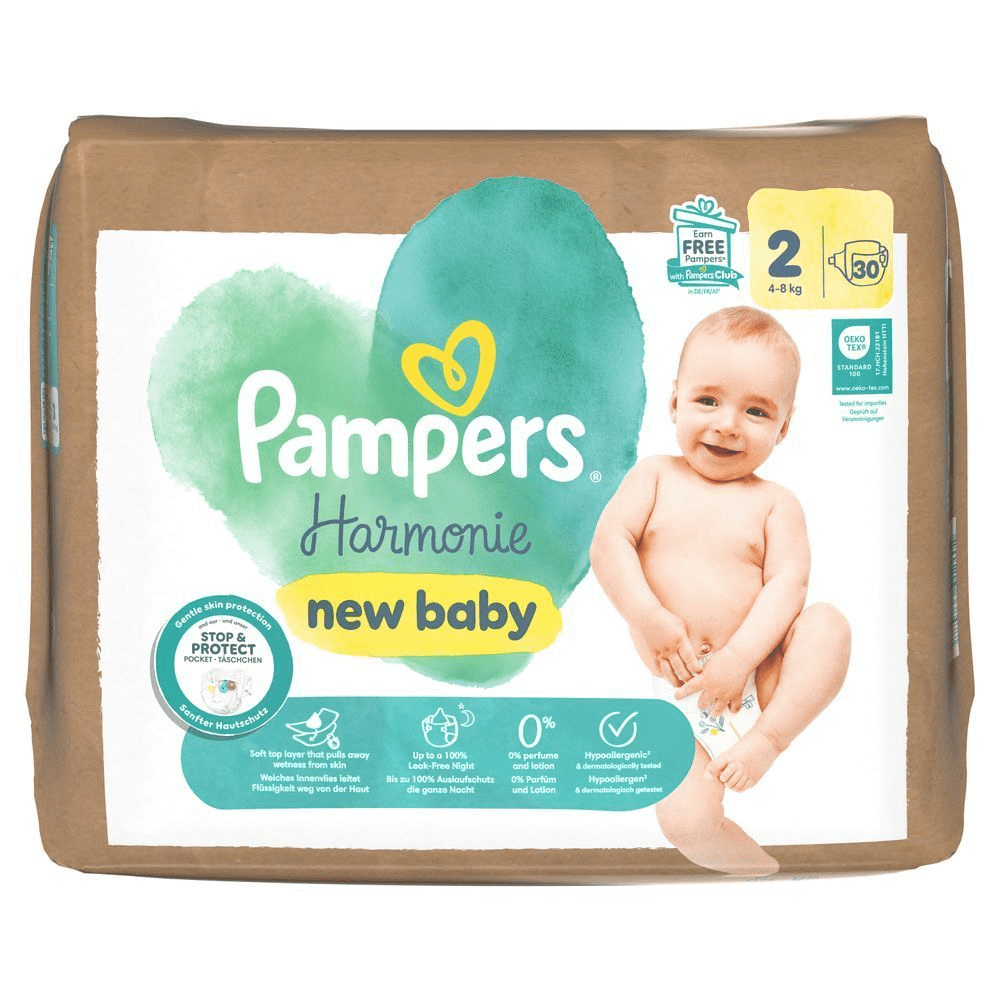 Bild: Pampers Harmonie Windeln Größe 2, 4kg-8kg