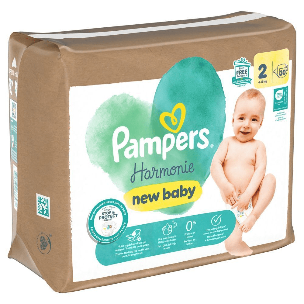 Bild: Pampers Harmonie Windeln Größe 2, 4kg-8kg