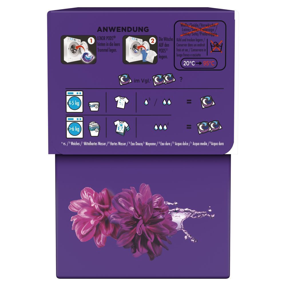 Bild: Lenor Waschmittel PODS Color Amethyst Blütentraum