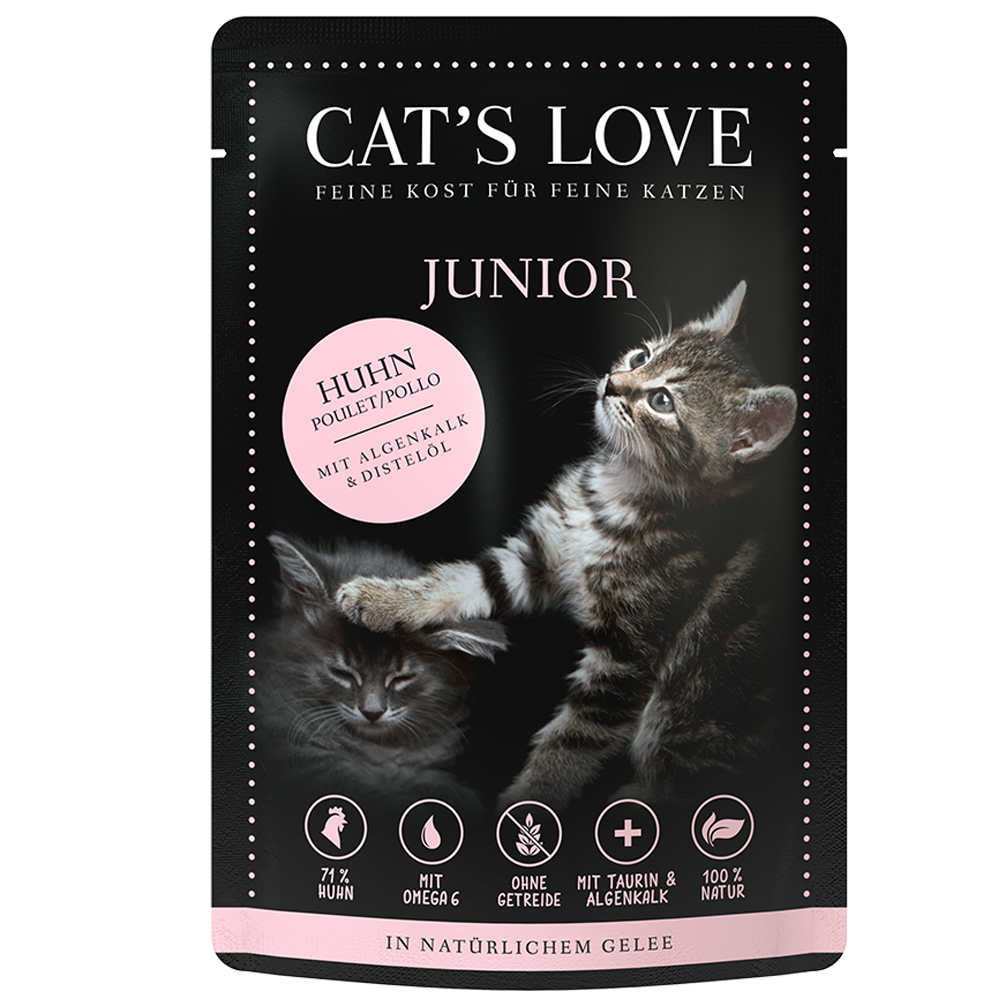 Bild: CAT'S LOVE Junior Huhn Katzenfutter