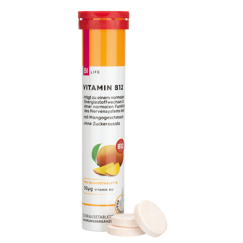 Bild: BI LIFE Vitamin B12 Brausetabletten