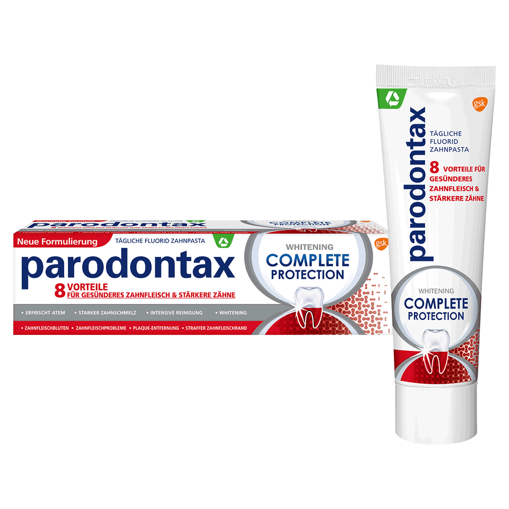 Bild: Parodontax Zahnpasta Complete Protection Whitening