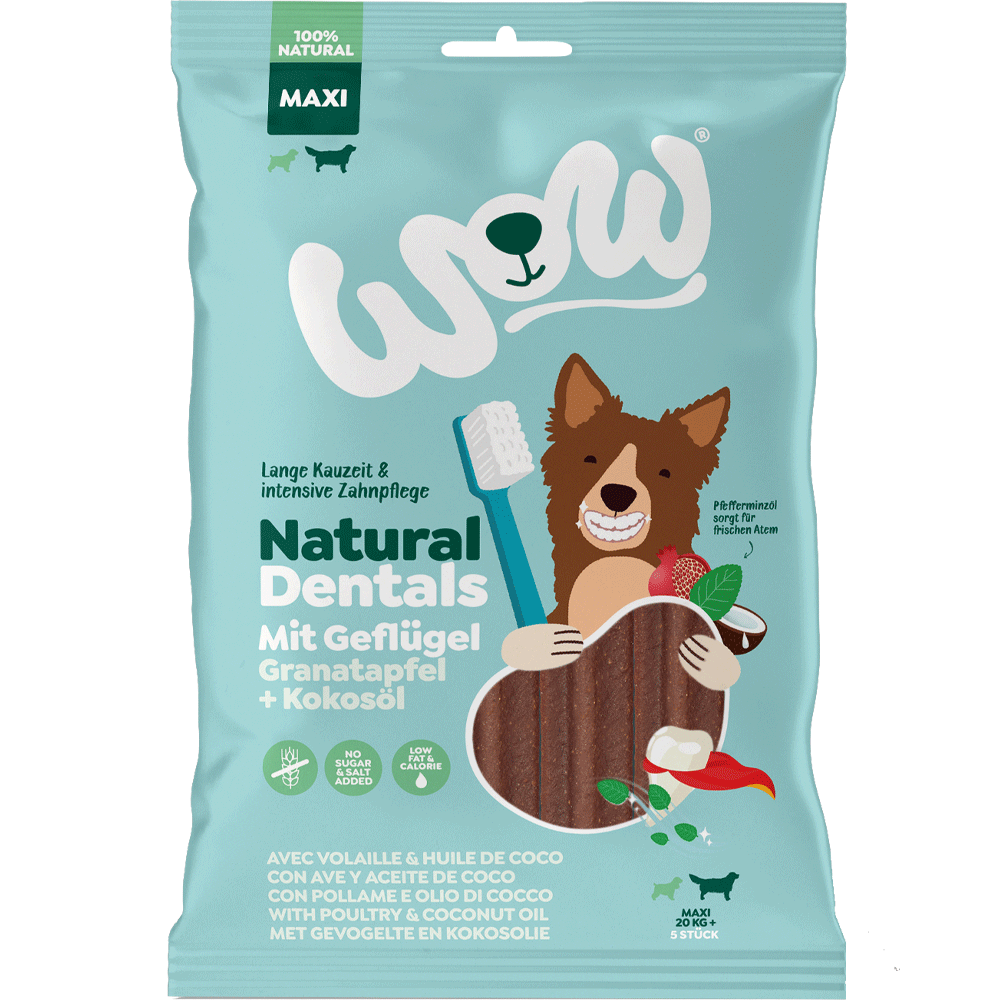 Bild: WOW Natural Dentals mit Geflügel Granatapfel + Kokosöl