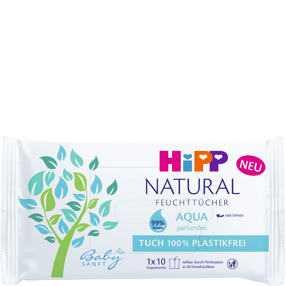 Bild: HiPP Babysanft Feuchttücher Natural Aqua