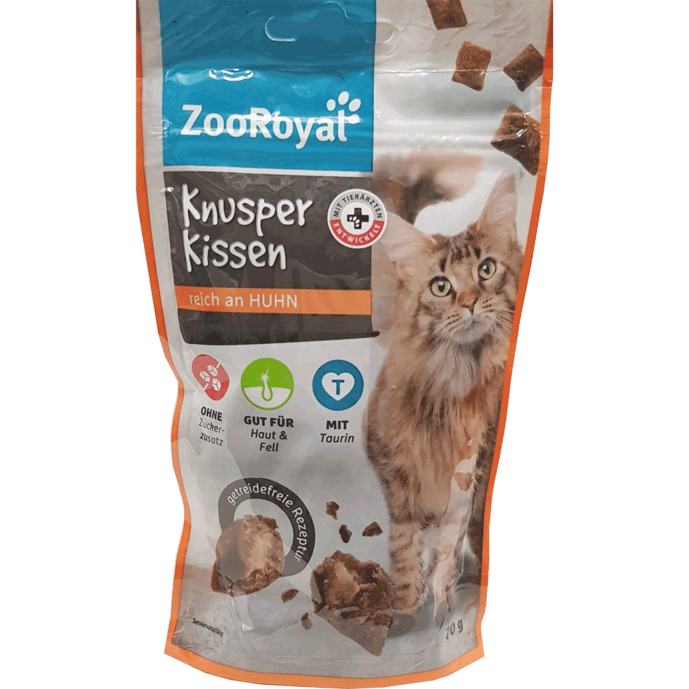 Bild: ZooRoyal Knusper Kissen Reich an Huhn