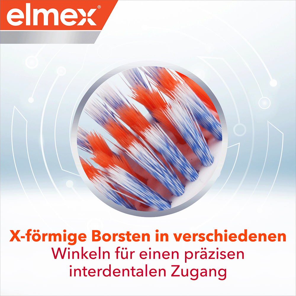 Bild: elmex Zahnbürste Präzision Zahnspange