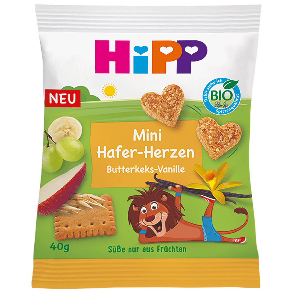 Bild: HiPP Mini Hafer-Herzen Butterkeks-Vanille