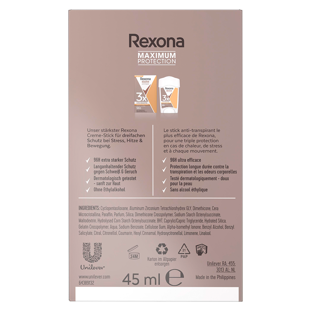 Bild: Rexona Deocreme Maximum Protection Sports Control