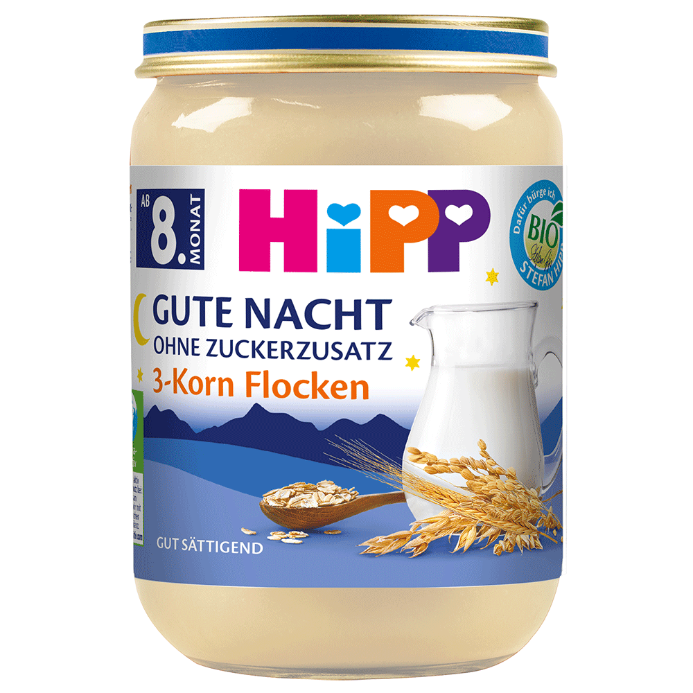 Bild: HiPP Gute Nacht 3 Korn Flocken