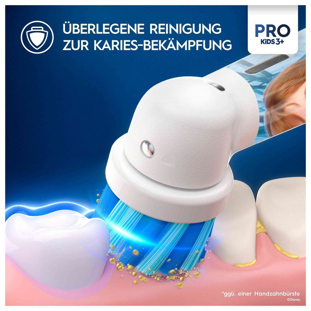 Bild: Oral-B Pro Kids Frozen Elektrische Zahnbürste, Blau/Lila