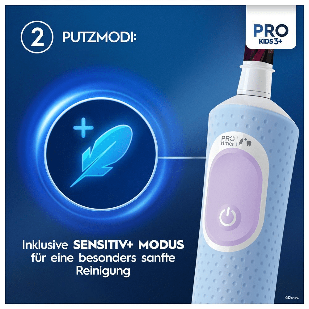 Bild: Oral-B Pro Kids Frozen Elektrische Zahnbürste, Blau/Lila