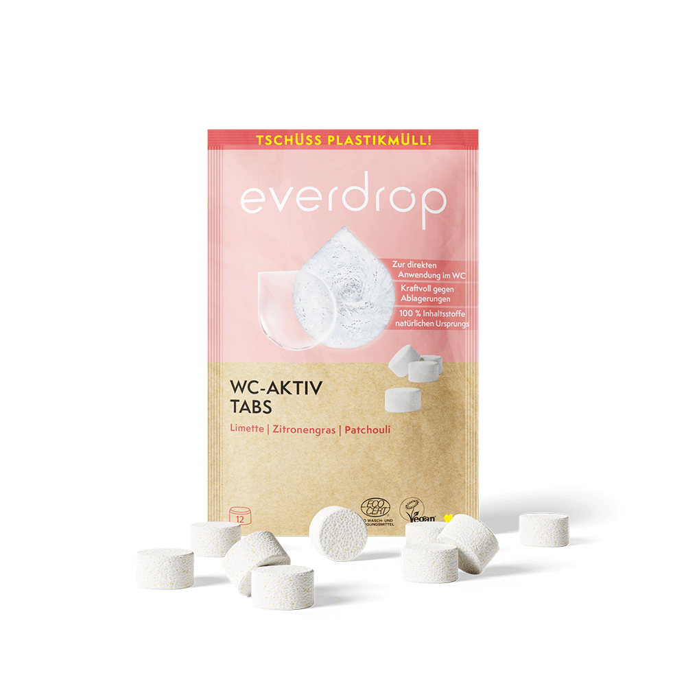 Bild: Everdrop WC Aktiv Tabs Limette Zitronengras Patchouli