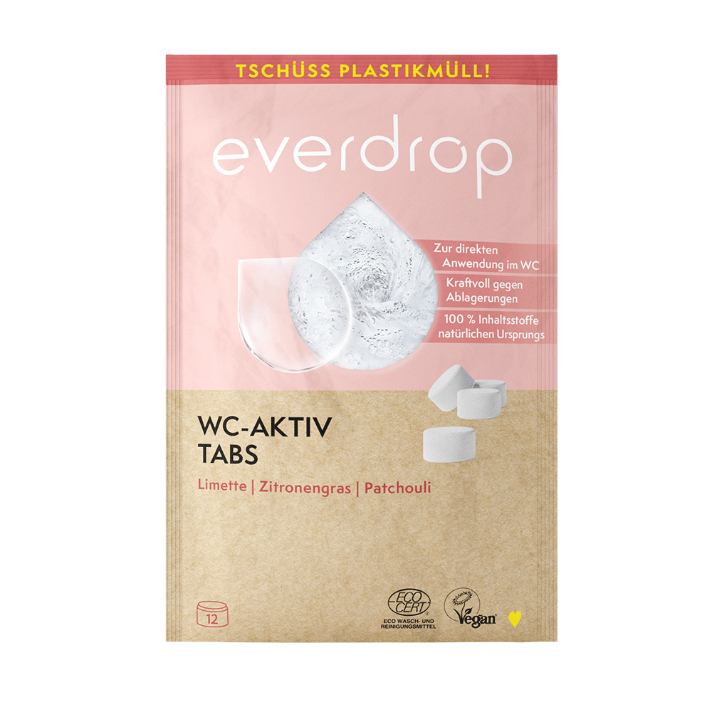 Bild: Everdrop WC Aktiv Tabs Limette Zitronengras Patchouli