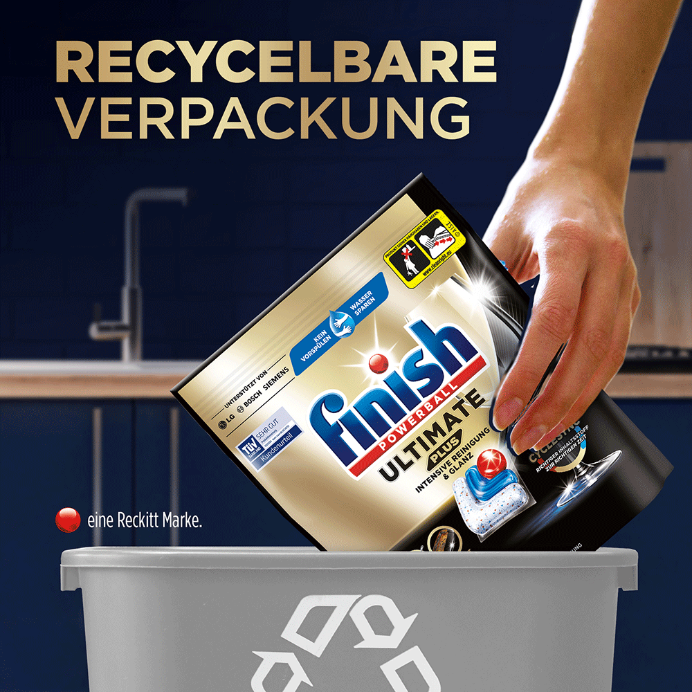 Bild: finish Ultimate Plus All in 1 Geschirrspültabs Fresh