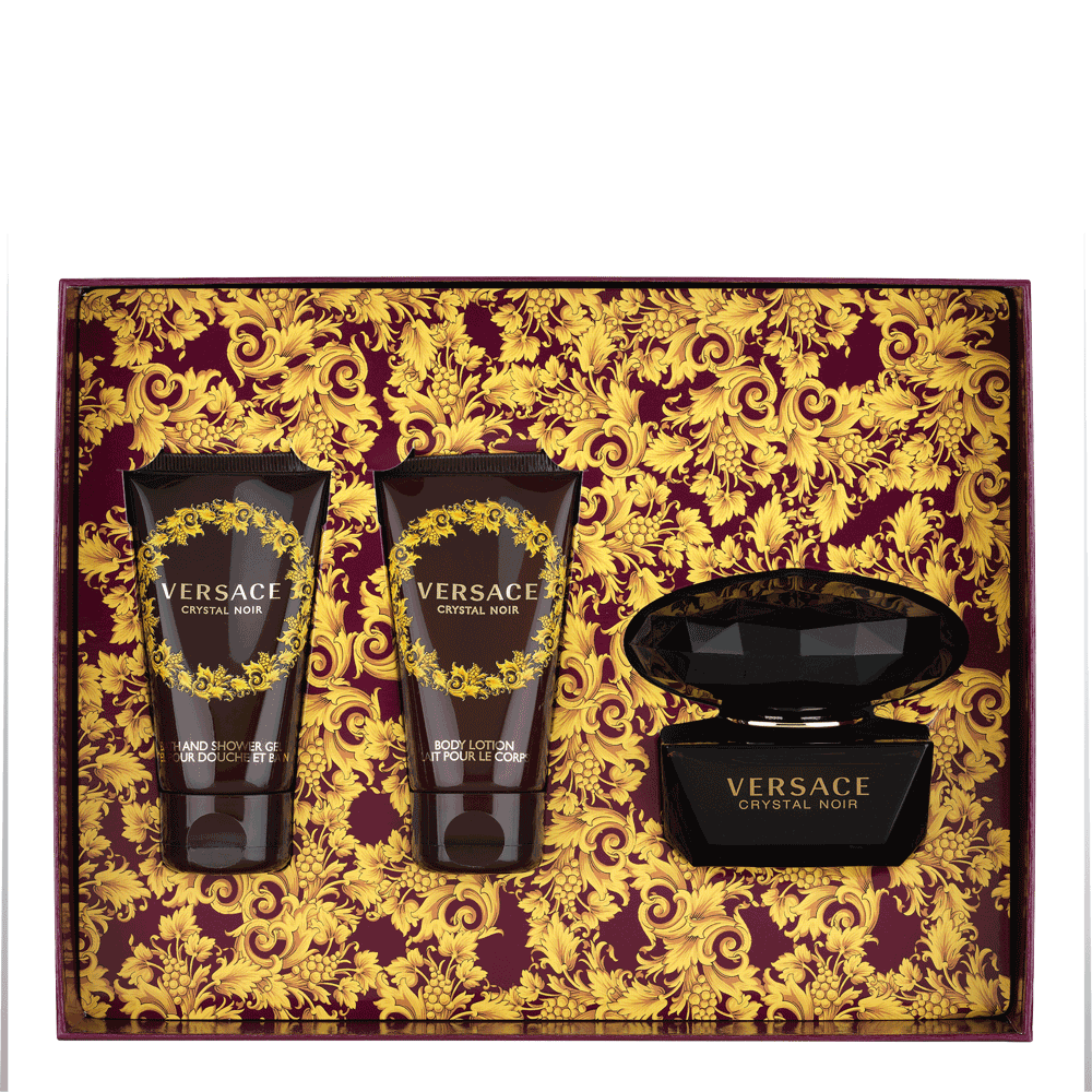 Bild: Versace Crystal Noir Geschenkset Eau de Toilette 50 ml + Bodylotion 50 ml + Duschgel 50 ml 