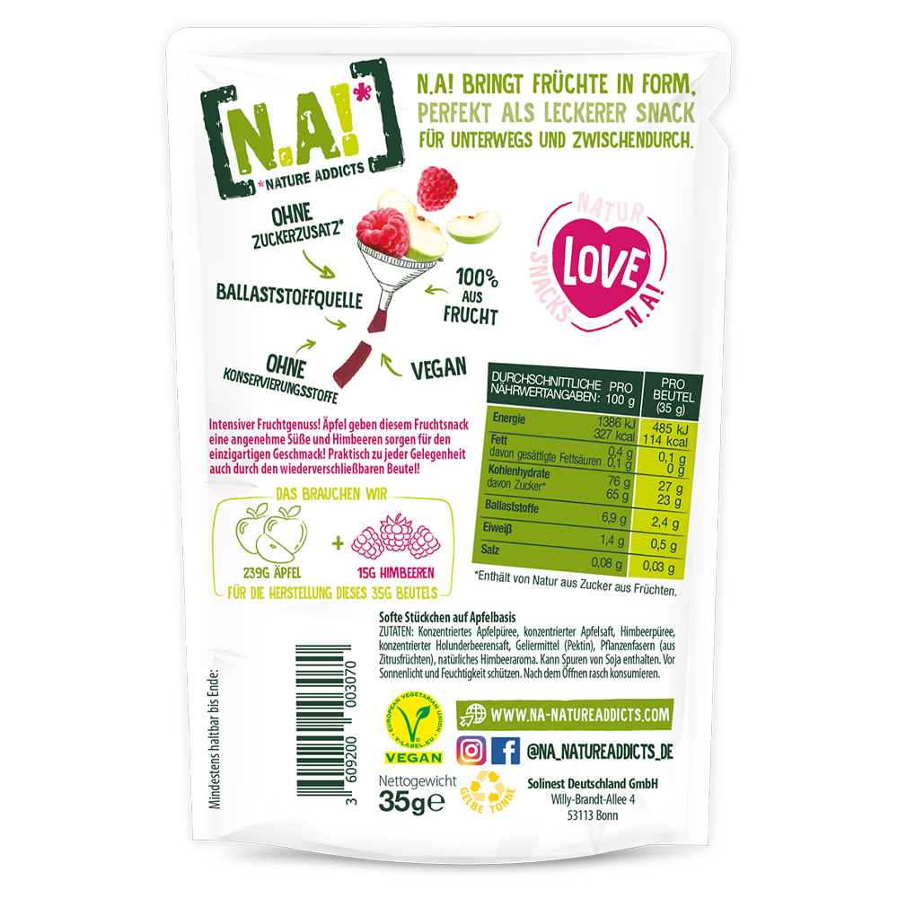 Bild: N.A.! Frucht Snack Himbeere