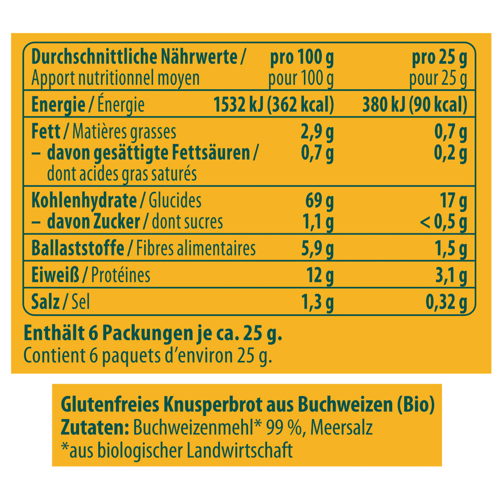 Bild: Alnavit Buchweizen Knusperbrot
