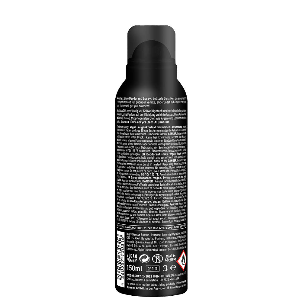 Bild: bilou x Wednesday Deospray Solitude Suites Me