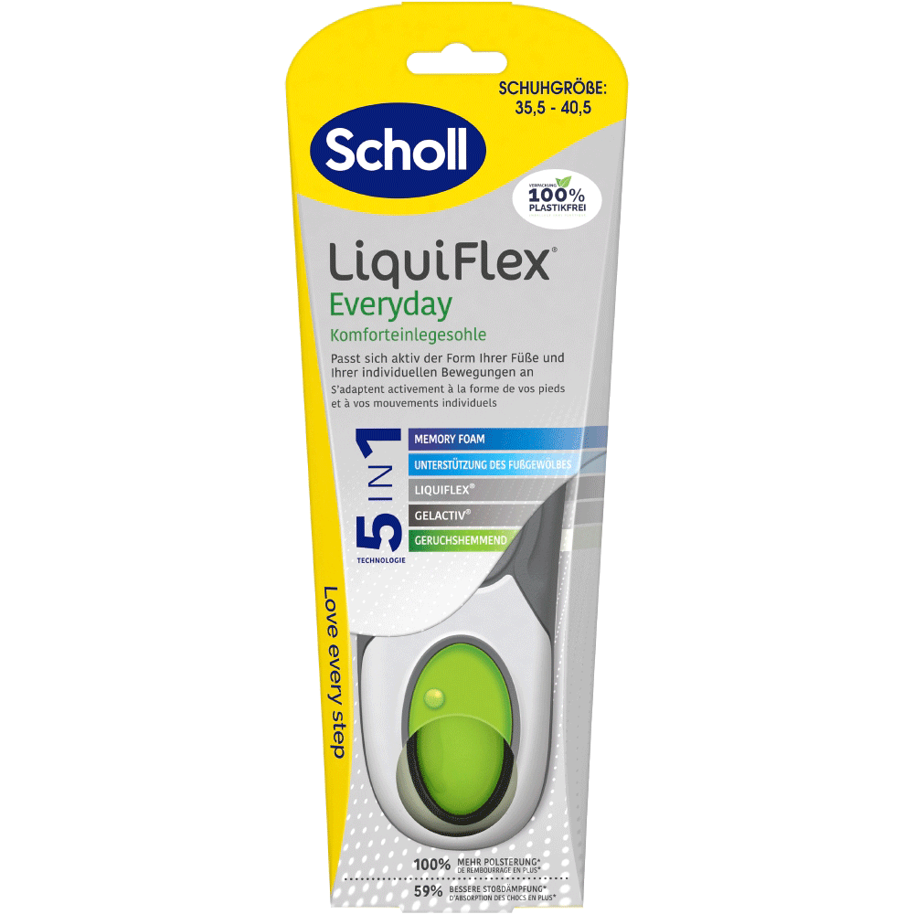 Bild: Scholl Fußsohle LiquiFlex Everyday S