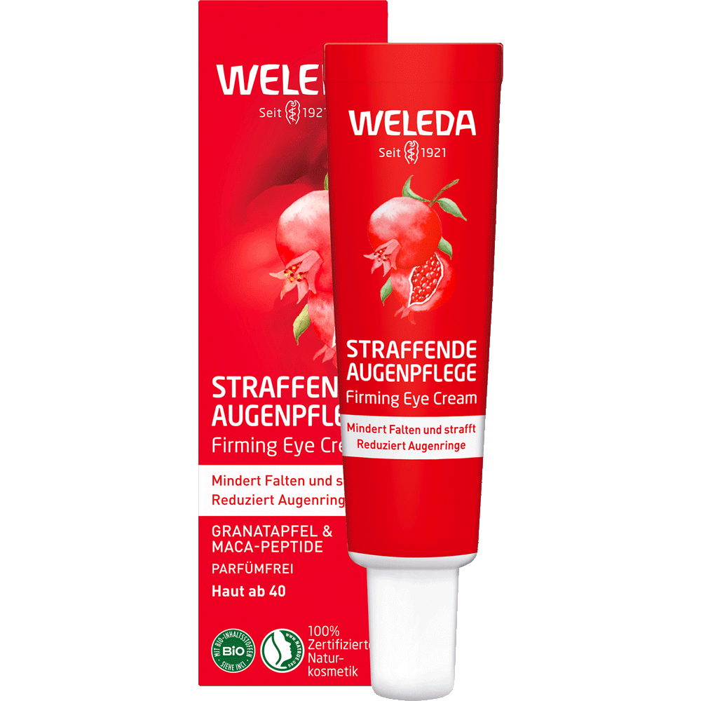 Bild: WELEDA Straffende Augenpflege Granatapfel & Maca- Peptide