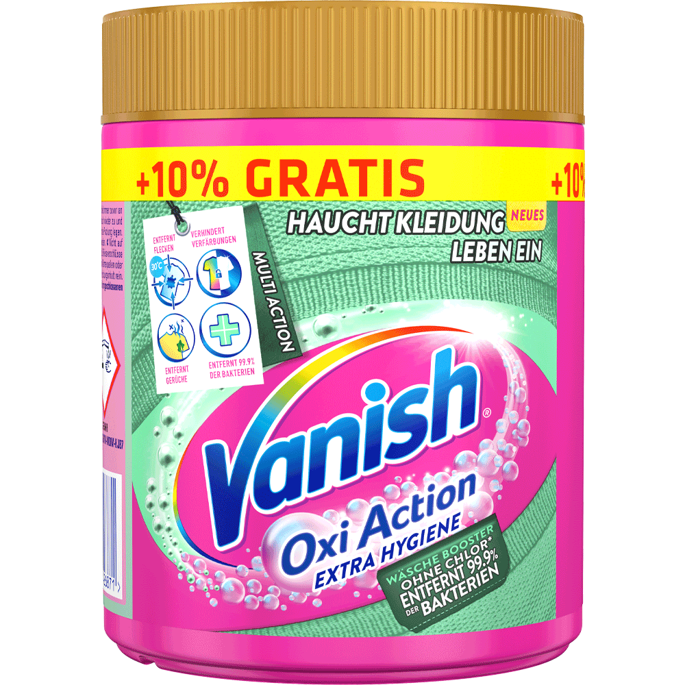 Bild: Vanish OxiAction Wäsche Booster Extra Hygiene