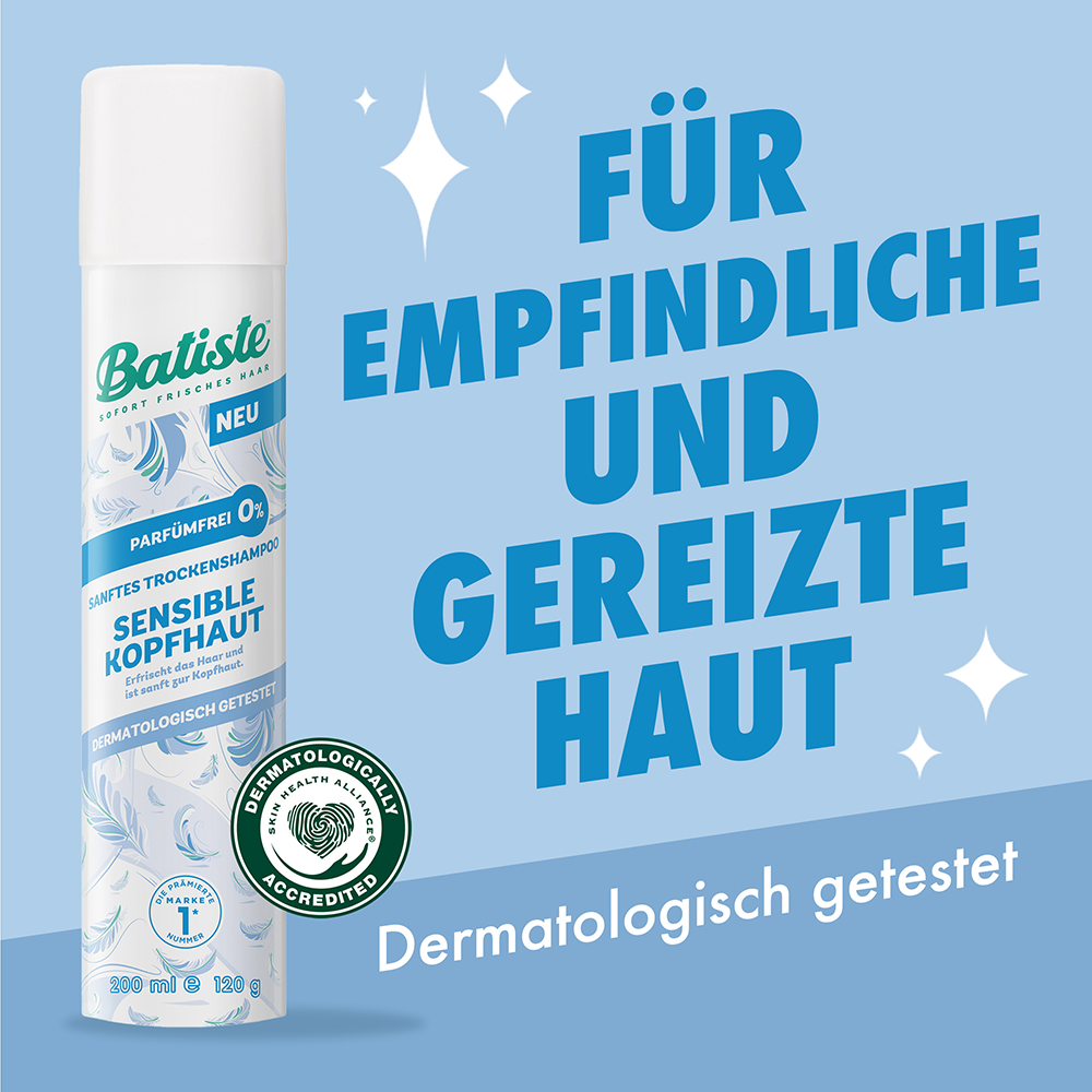 Bild: batiste Sanftes Trockenshampoo Sensible Kopfhaut