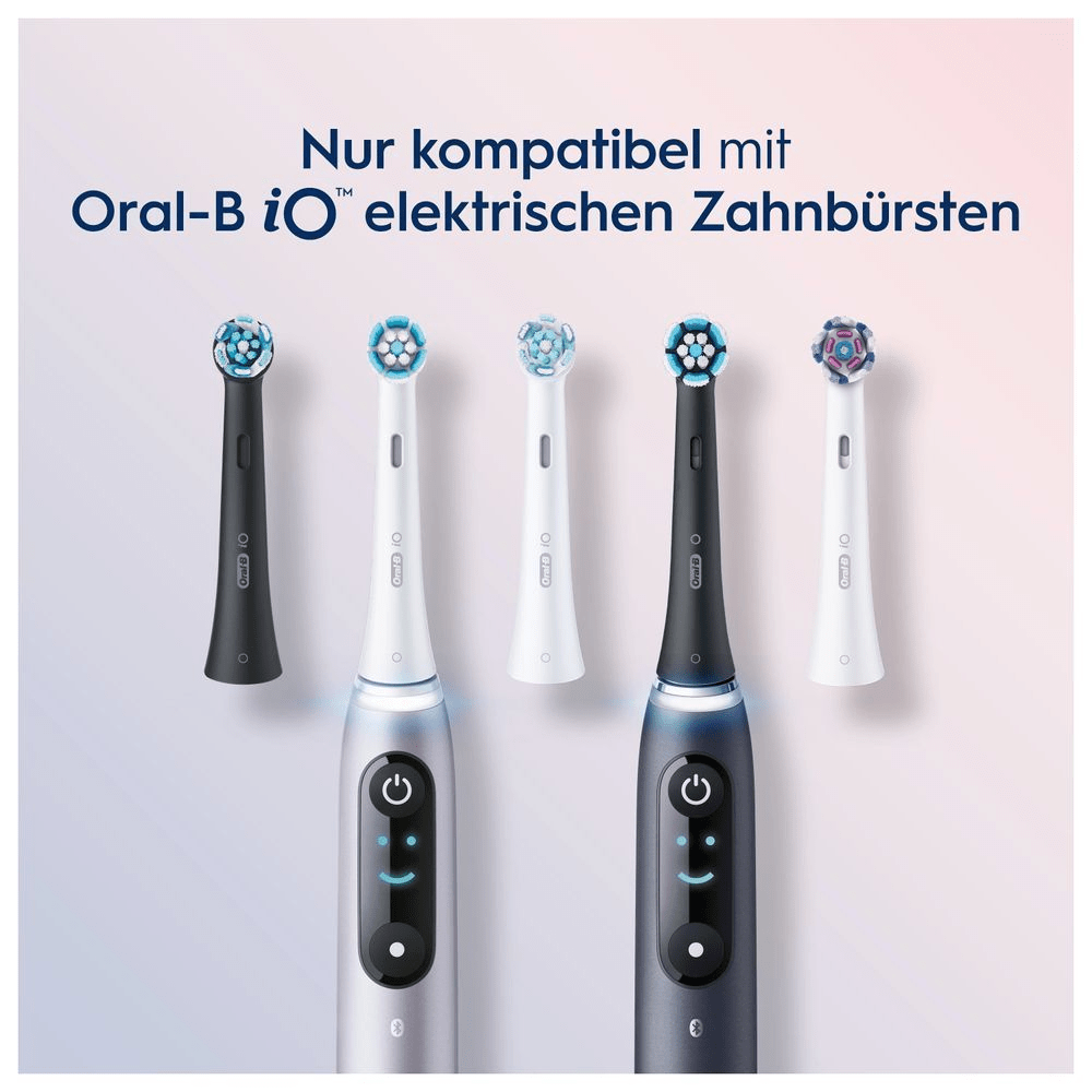 Bild: Oral-B iO Sanfte Reinigung Aufsteckbürsten, Schwarz