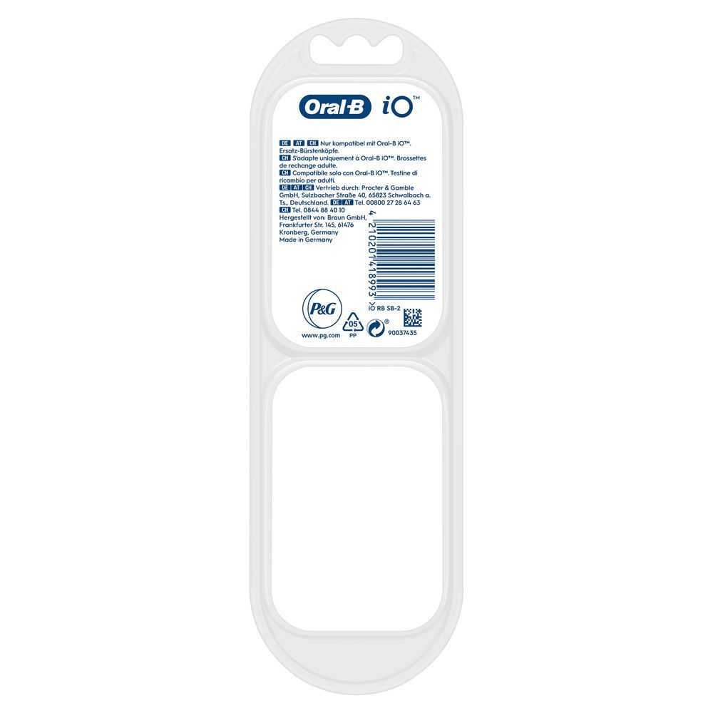 Bild: Oral-B iO Sanfte Reinigung Aufsteckbürsten, Schwarz