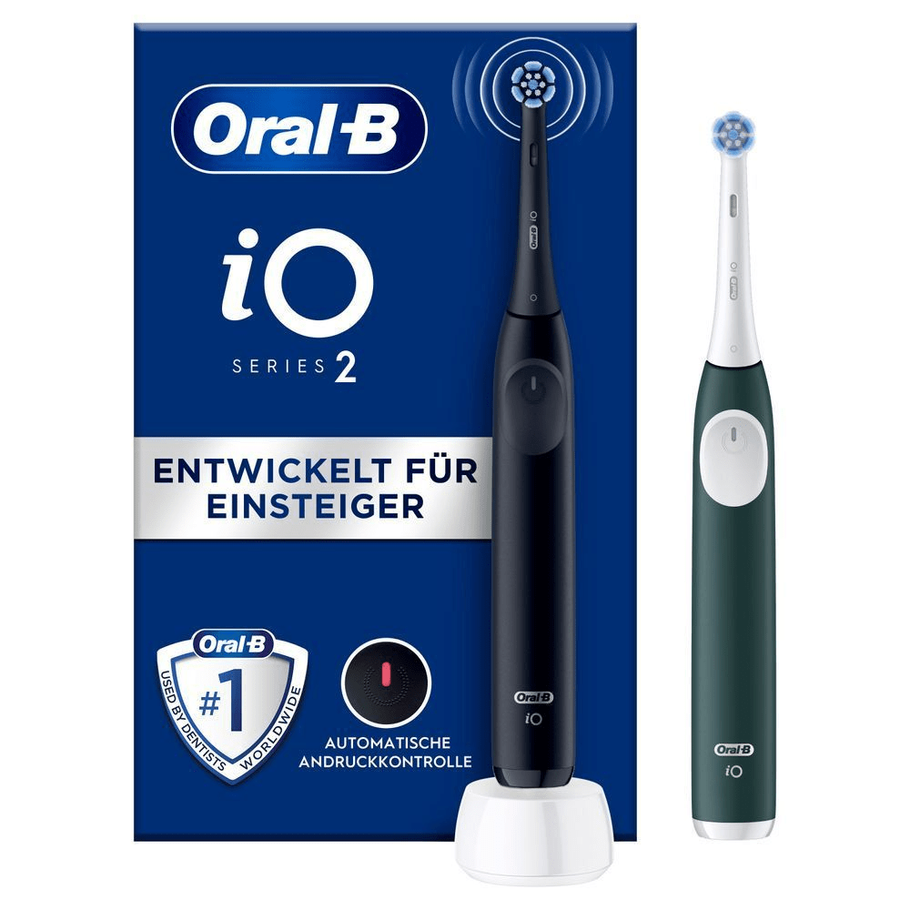 Bild: Oral-B iO Series 2 Elektrische Zahnbürste, Night Black / Forest Green