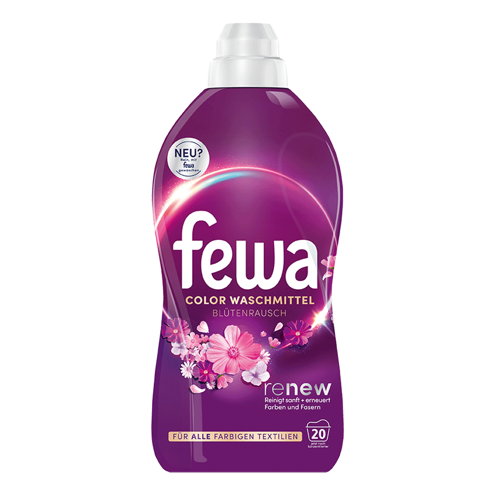 Bild: Fewa Renew Color Flüssigwaschmittel Blütenrausch