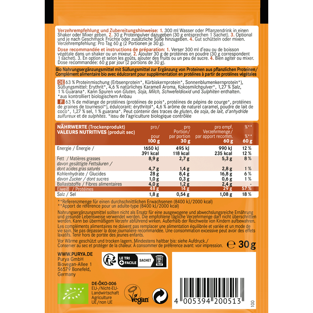 Bild: Pur Ya! Protein Shake Salted Caramel