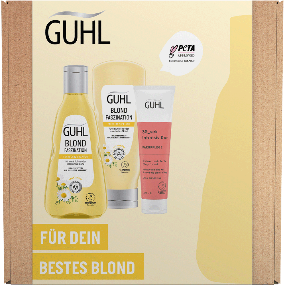 Bild: GUHL Geschenkset Shampoo + Spülung + Intensiv Kur