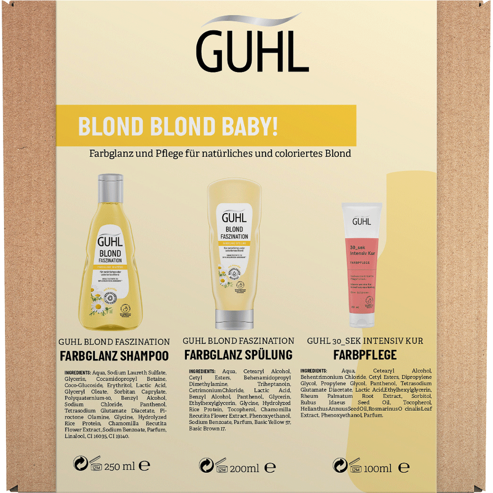 Bild: GUHL Geschenkset Shampoo + Spülung + Intensiv Kur