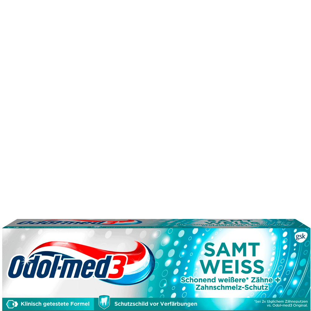 Bild: Odol-med3 Zahncreme Samt Weiss