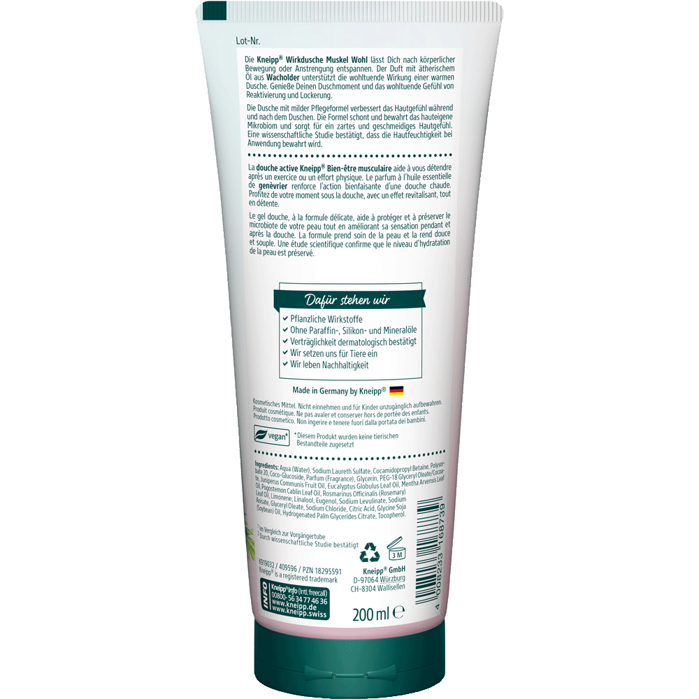 Bild: Kneipp Wirkdusche Muskelwohl