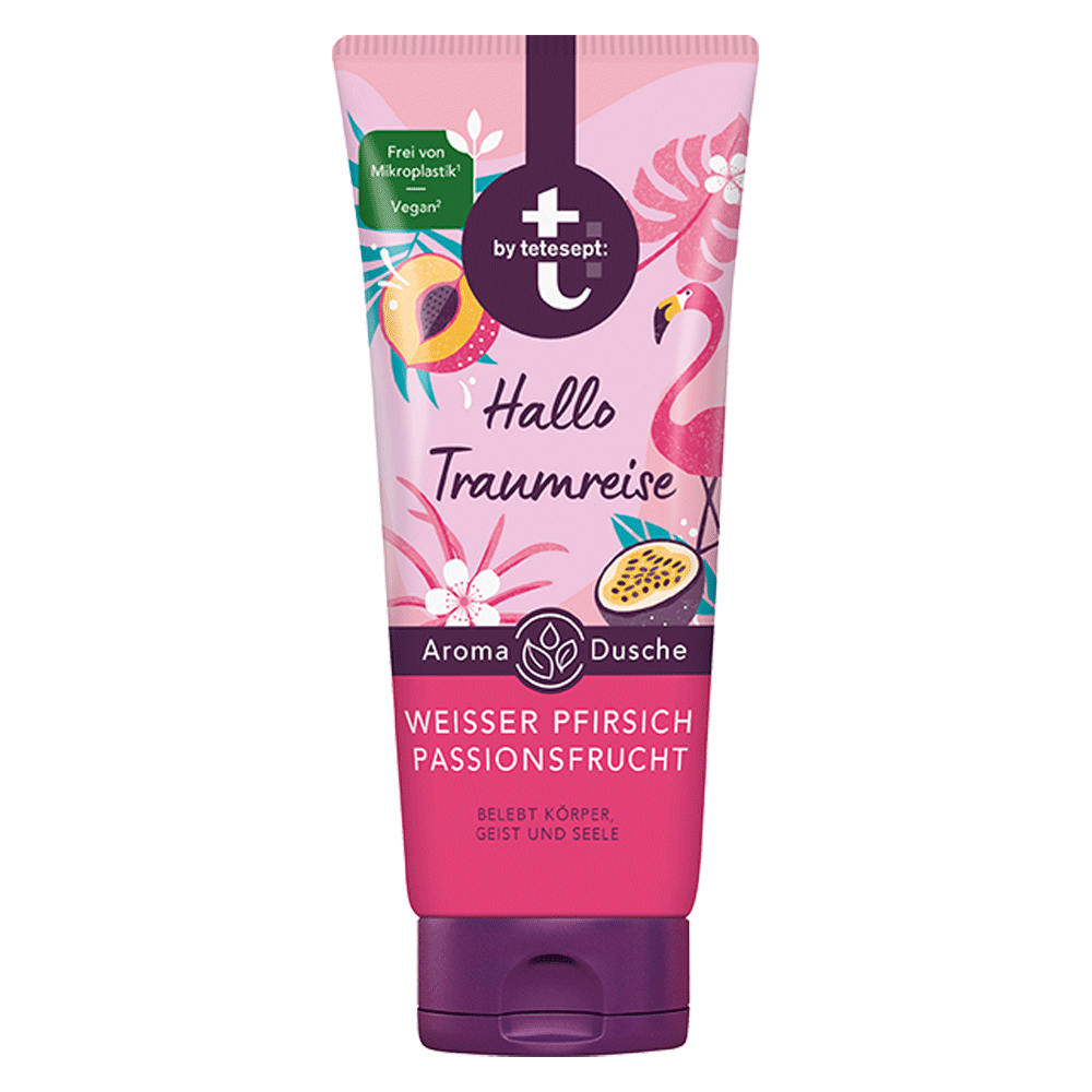 Bild: t: by tetesept Aroma Dusche Hallo Traumreise