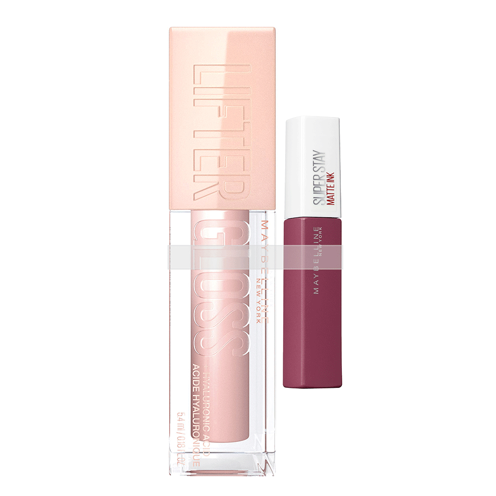 Bild: MAYBELLINE Set Lifter Gloss + Super Stay Matte Ink Lippenstift gloss 002 + matte ink 15