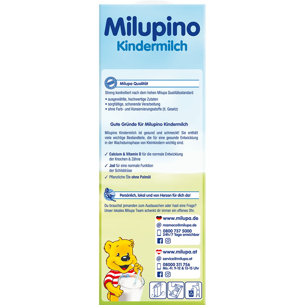 Bild: Milupa Milupino Kindermilch