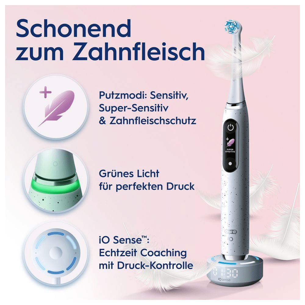 Bild: Oral-B iO Series 10 Elektrische Zahnbürste, Stardust White