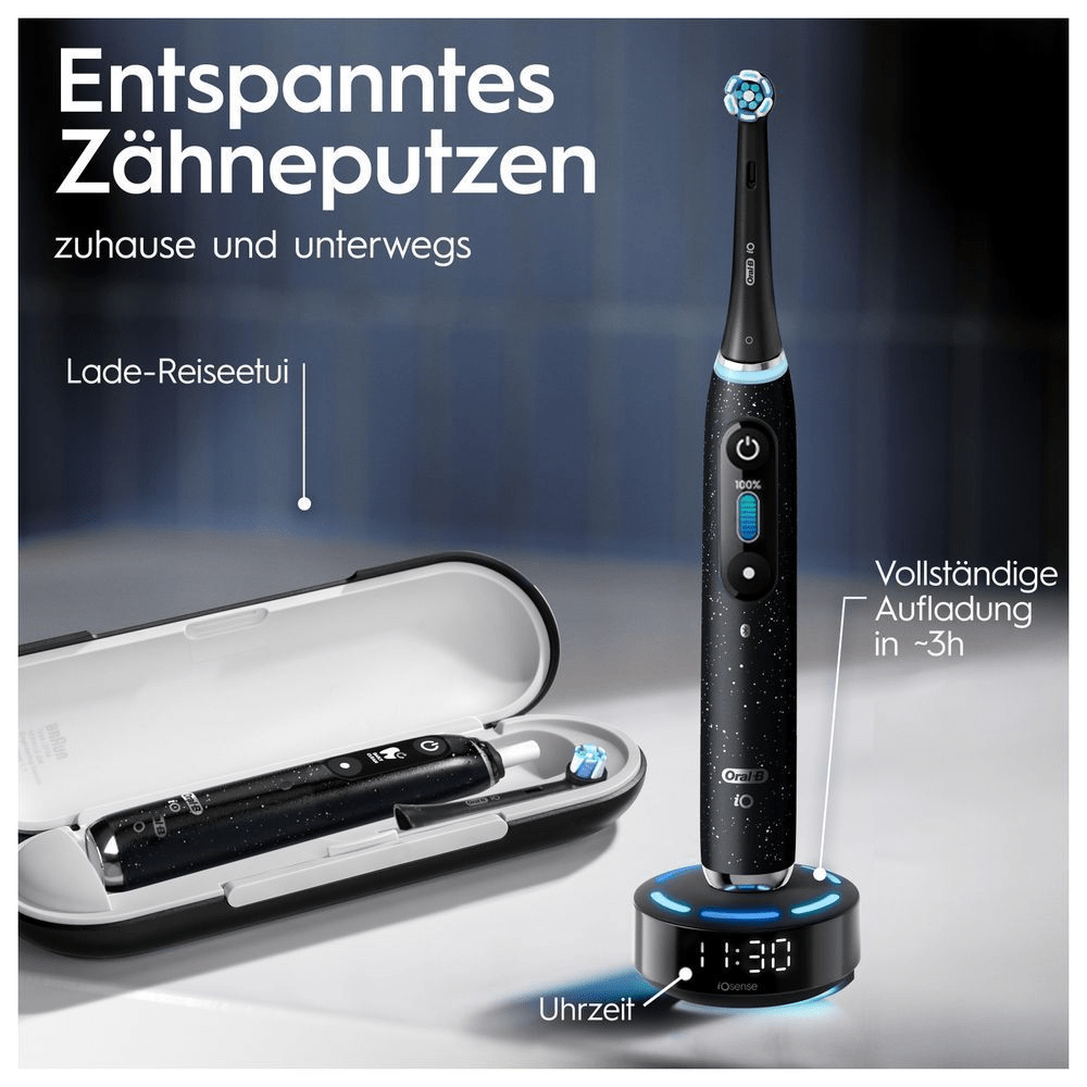 Bild: Oral-B iO Series 10 Elektrische Zahnbürste, Cosmic Black