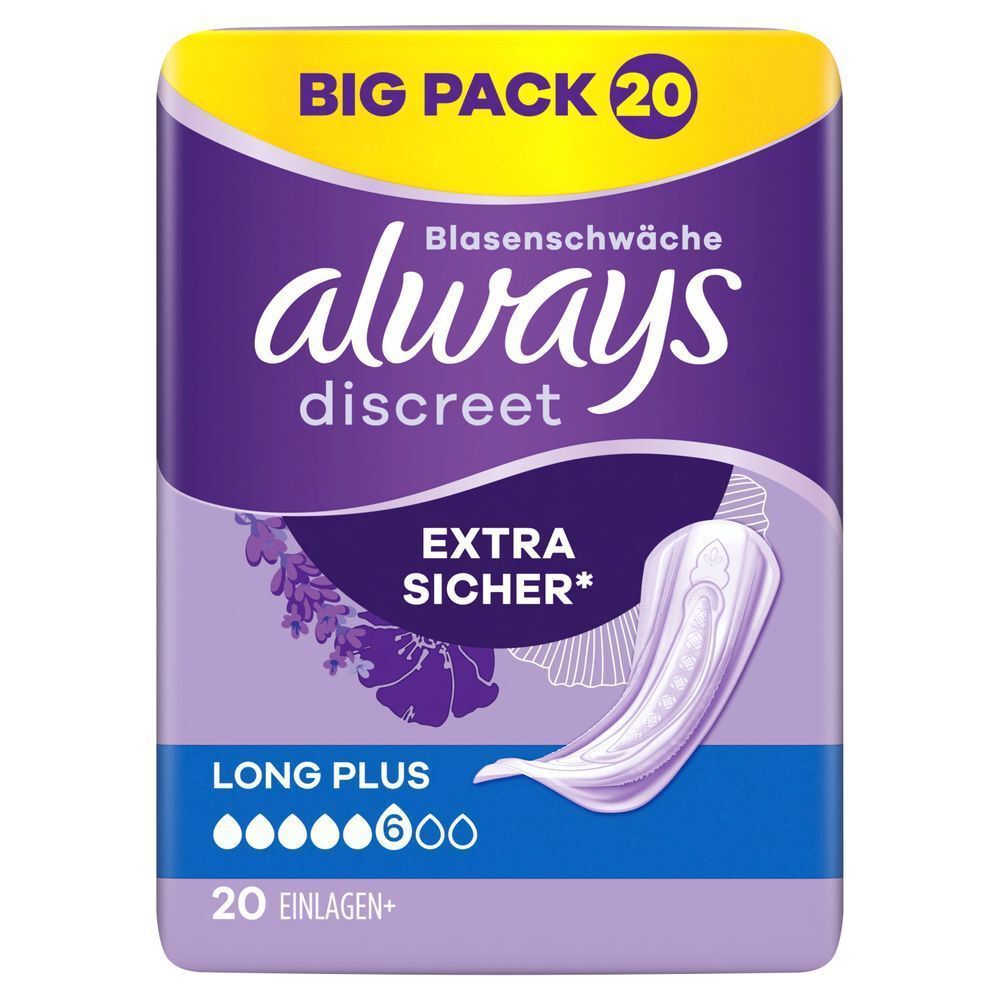 Bild: always Discreet Inkontinenzeinlagen Long Plus