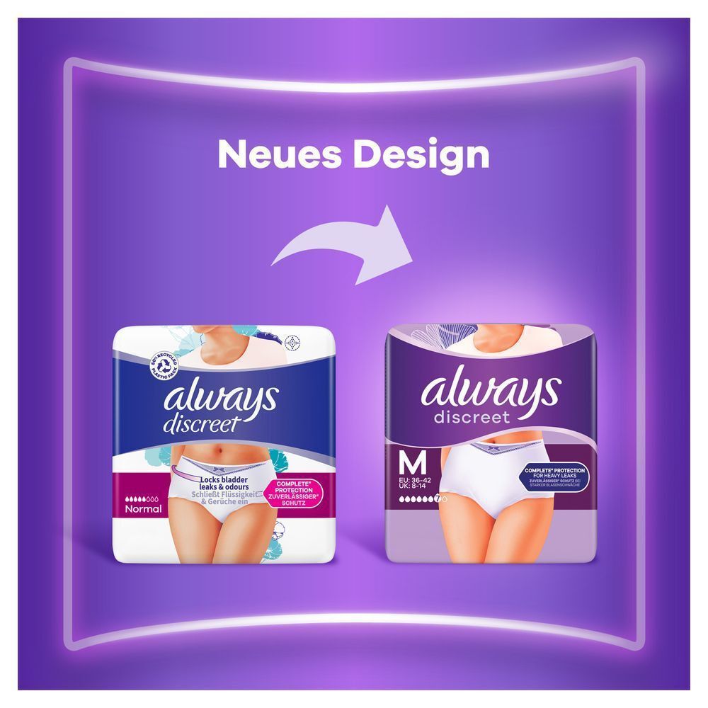 Bild: always Discreet Inkontinenz-Höschen