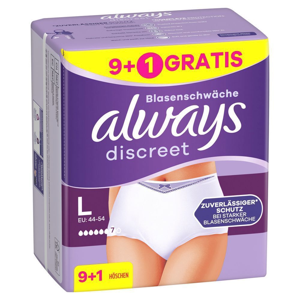 Bild: always Discreet Inkontinenz-Höschen