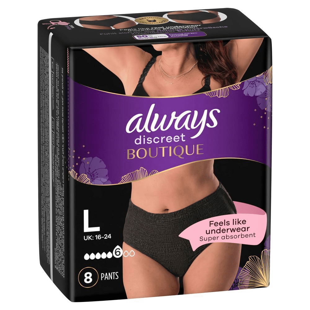 Bild: always Discreet Schwarze Höschen Bei Blasenschwäche