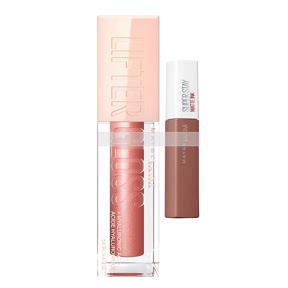 Bild: MAYBELLINE Set Lifter Gloss + Super Stay Matte Ink Lippenstift gloss 003 + matte ink 65