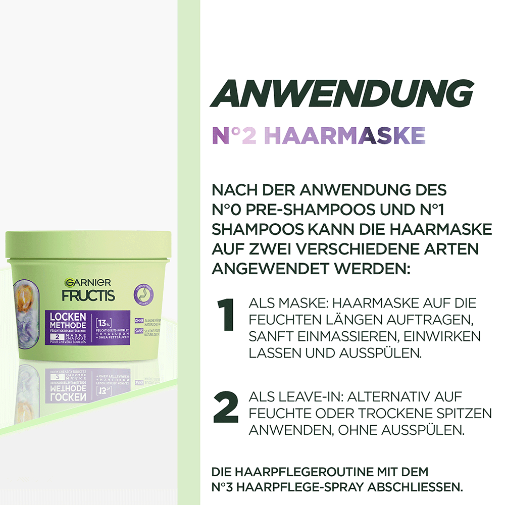 Bild: GARNIER FRUCTIS Locken Methode Haarmaske
