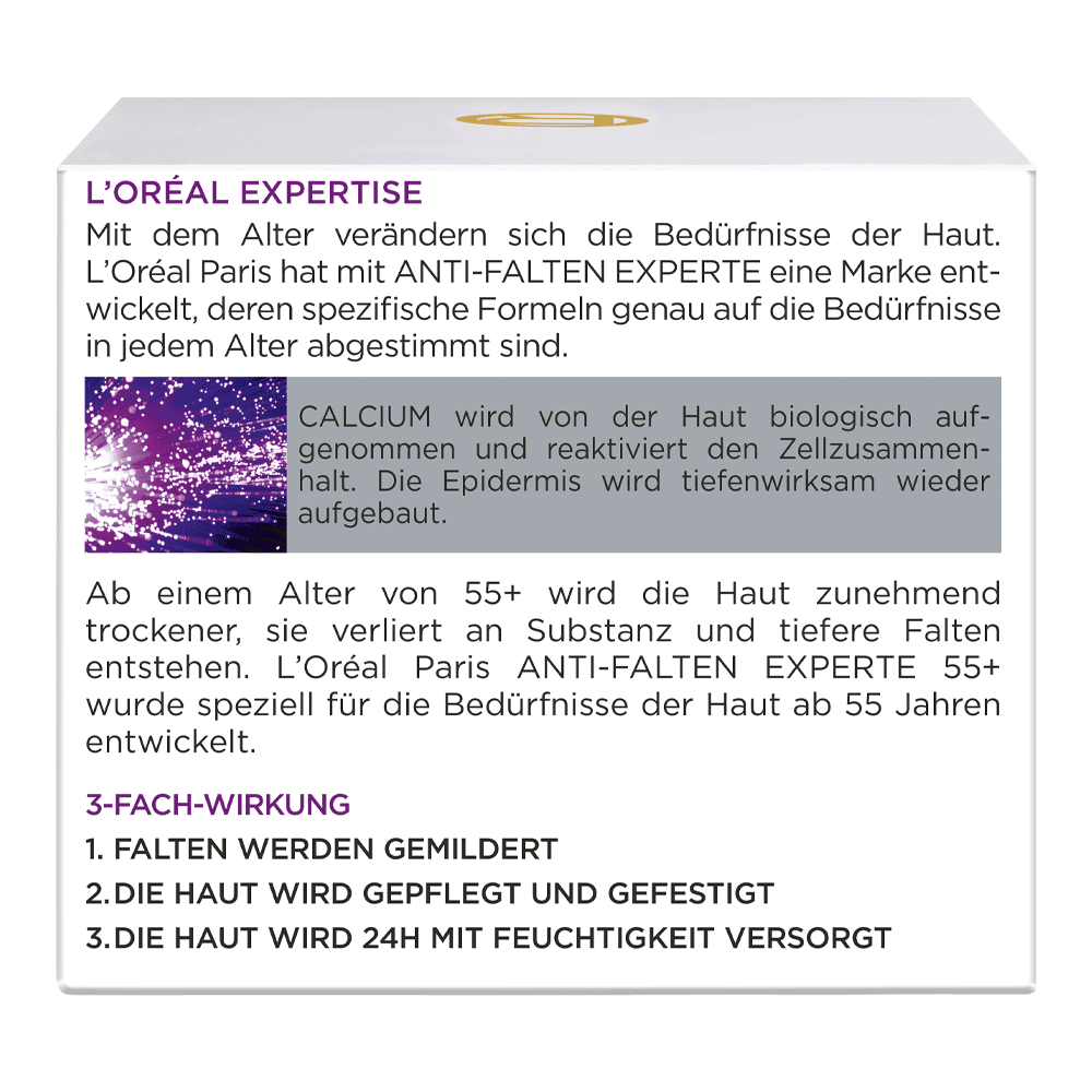 Bild: L'ORÉAL PARIS Anti Falten Experte 55+ Tagespflege