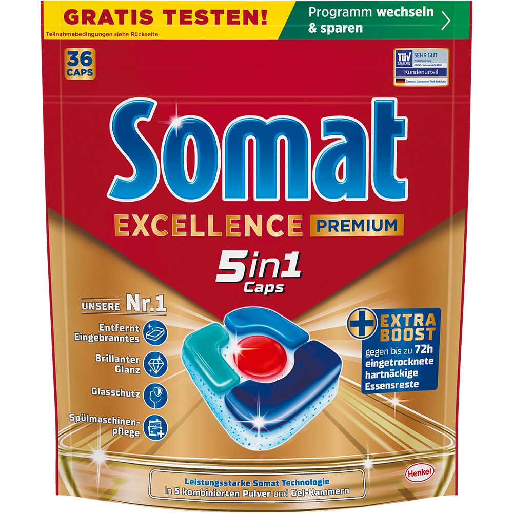 Bild: Somat Excellence Premium 5in1 Caps