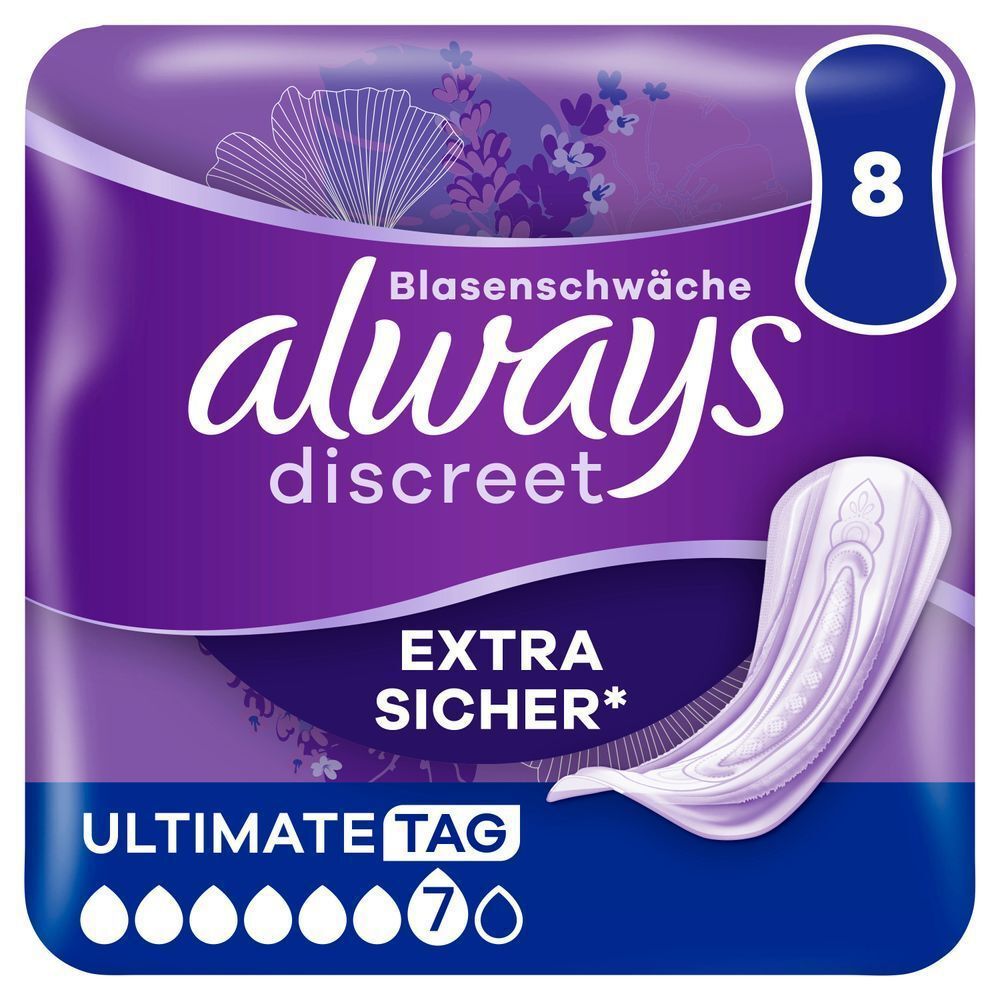 Bild: always Discreet Inkontinenzeinlagen Ultimate Tag