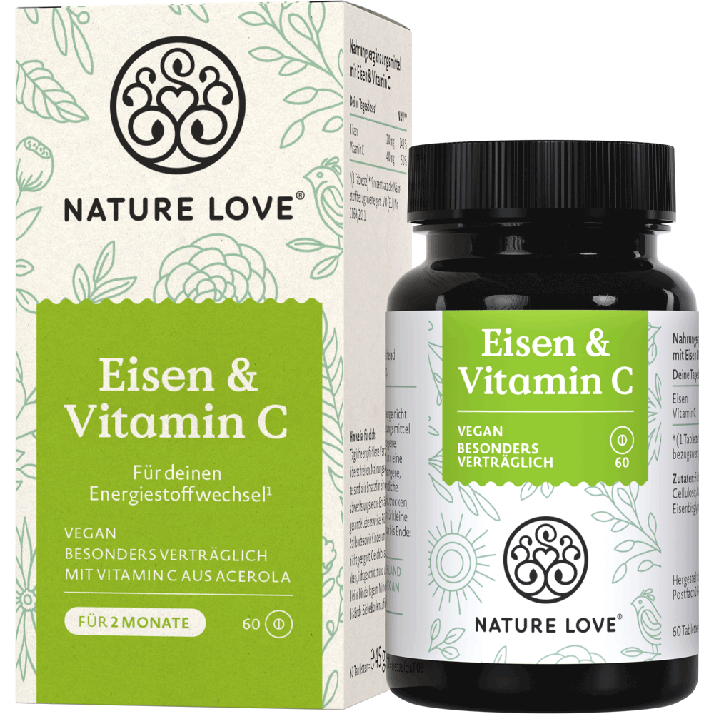 Bild: NATURE LOVE Eisen & Vitamin C